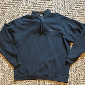 Columbia Men's Dark Blue Zip-Up Sweater